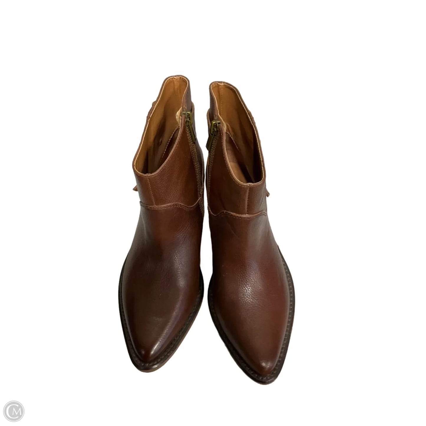 Boots Ankle Heels By Lucky Brand In Tan, Size: 8.5