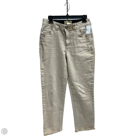 Jeans Straight By Democracy In Tan, Size: 6