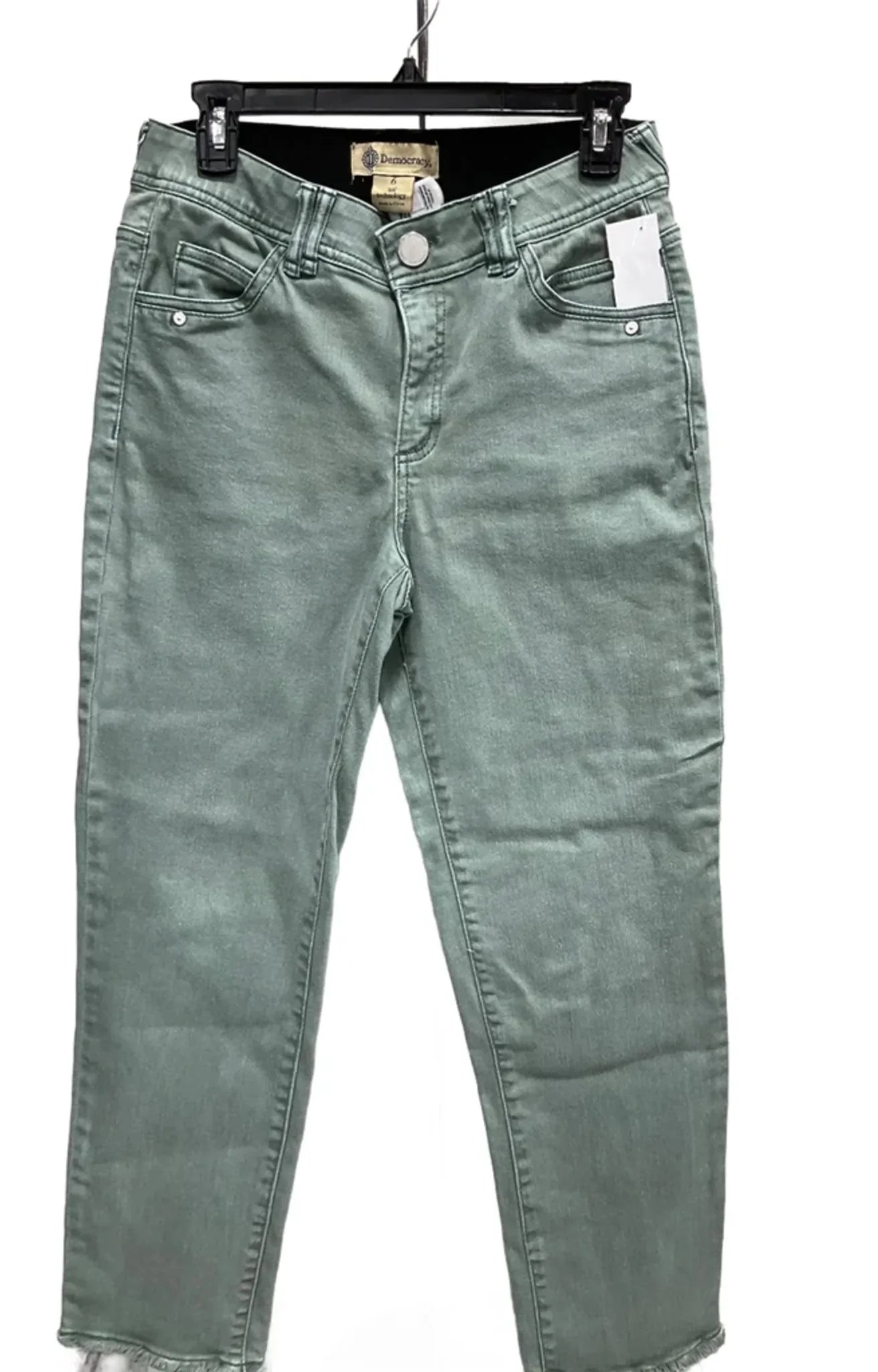 Jeans Straight By Democracy In Green, Size: 6