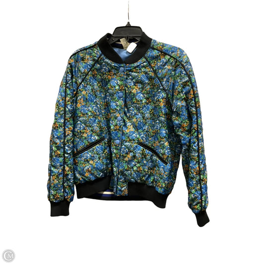 Jacket Designer By Coach In Floral Print, Size: M