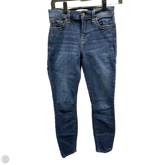 Jeans Skinny By 7 For All Mankind In Blue Denim, Size: 6