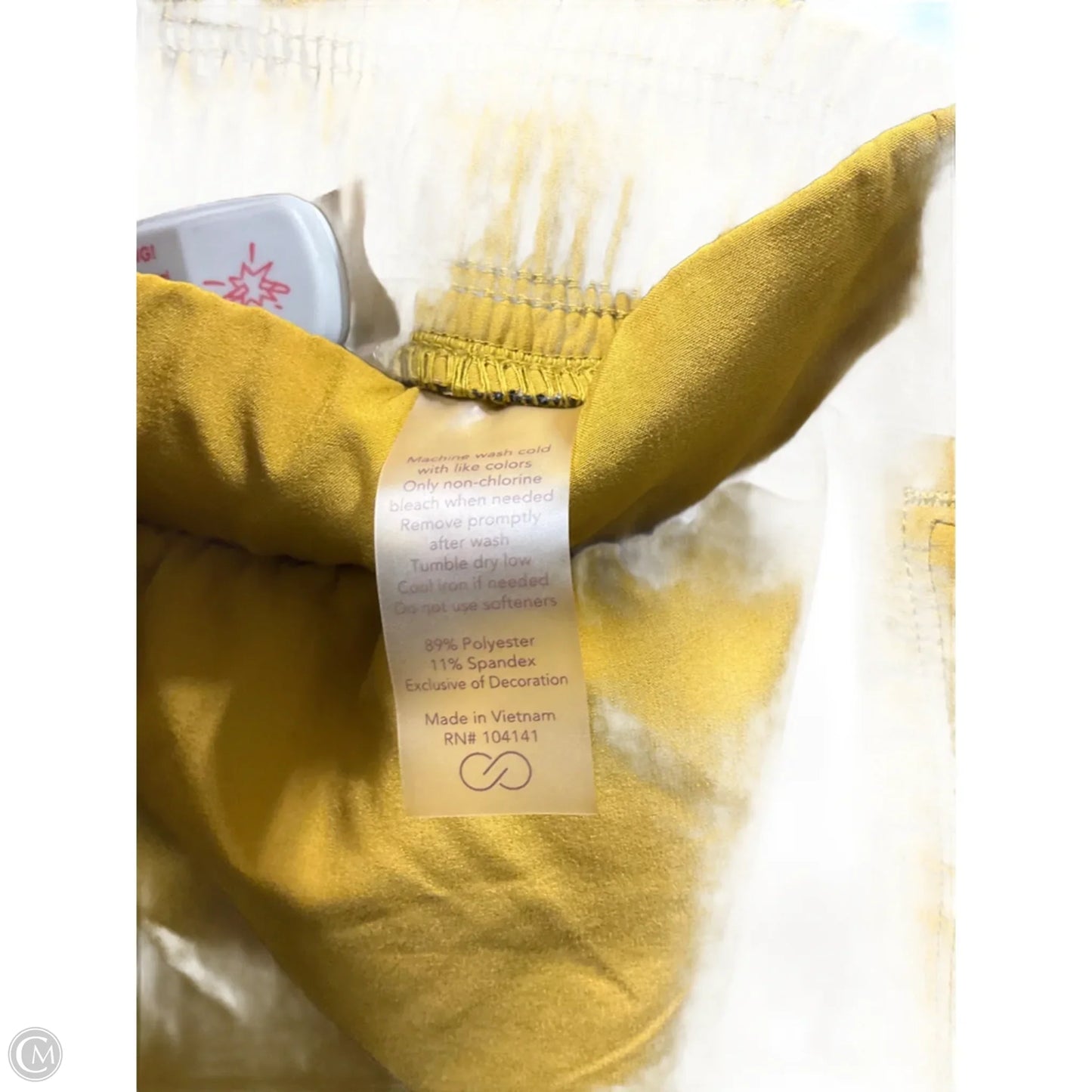 Athletic Shorts By Calia In Yellow, Size: Xl