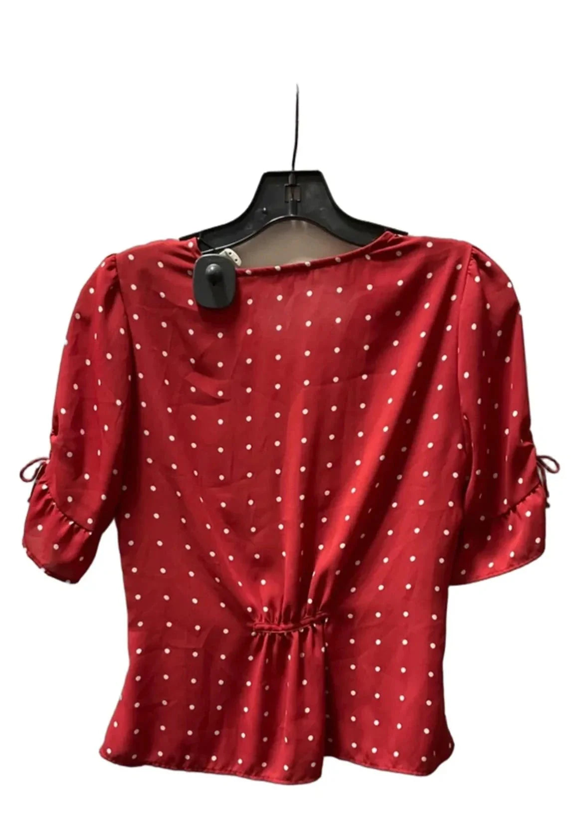 Top Short Sleeve By Madewell In Polkadot Pattern, Size: 2