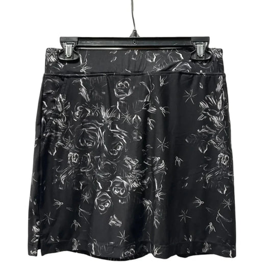 Athletic Skort By Kyodan In Black & White, Size: Sp