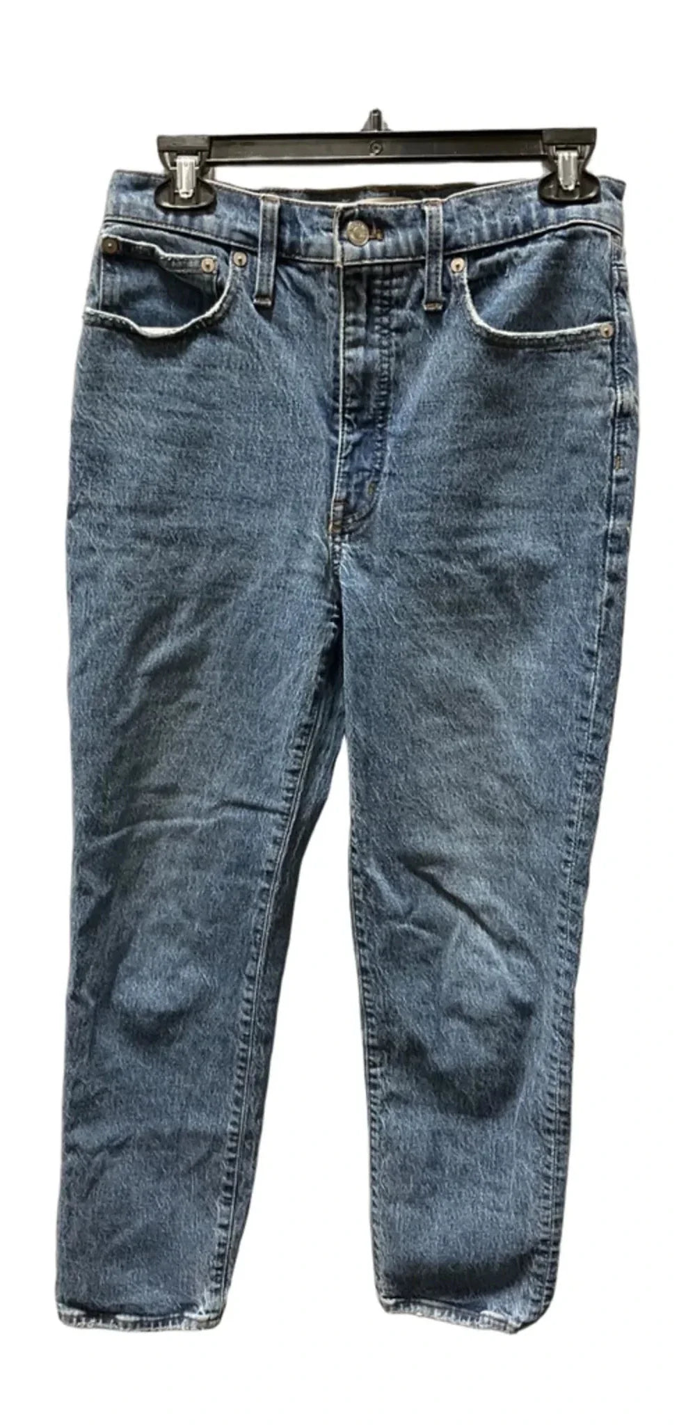 Jeans Skinny By Madewell In Blue Denim, Size: 4