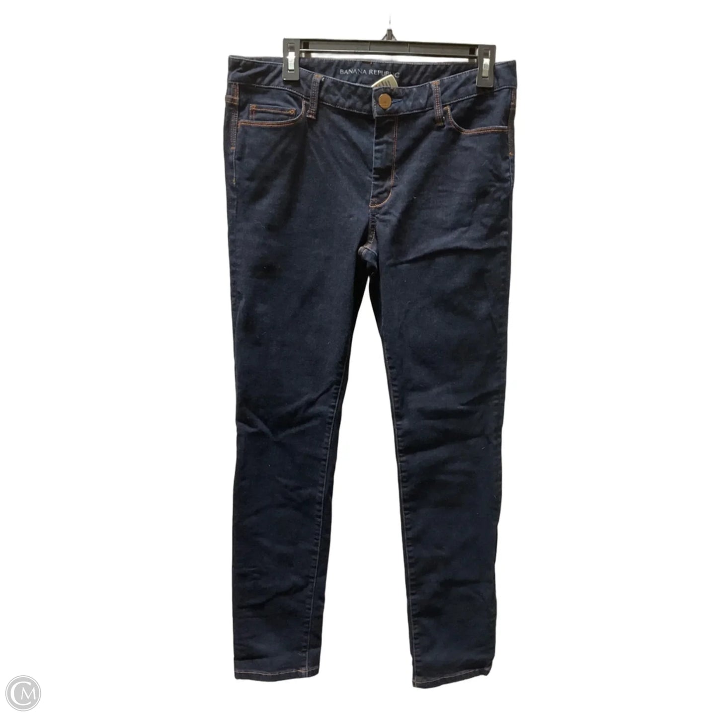 Jeans Skinny By Banana Republic In Blue Denim, Size: 10