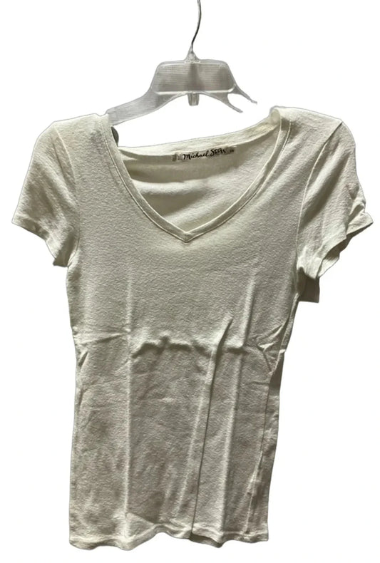 Top Short Sleeve Basic By Michael Stars In White