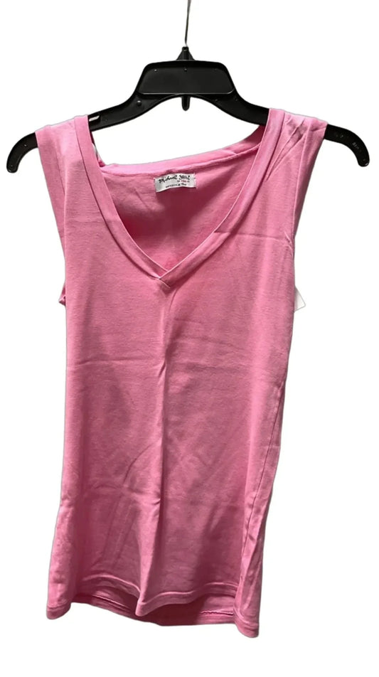 Top Sleeveless Basic By Michael Stars In Pink, Size: Osfm