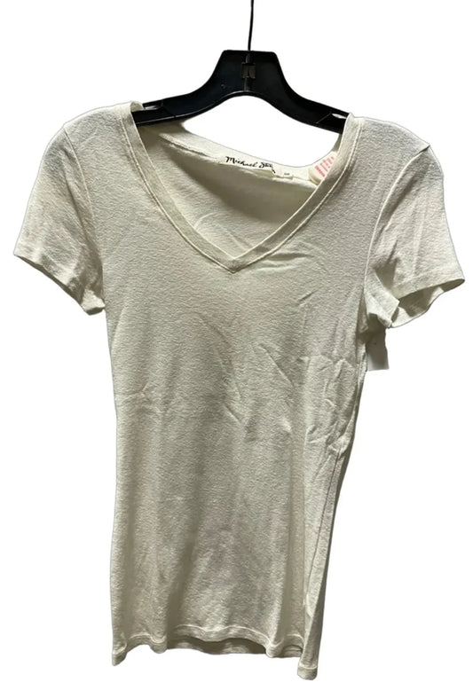 Top Short Sleeve Basic By Michael Stars In Cream