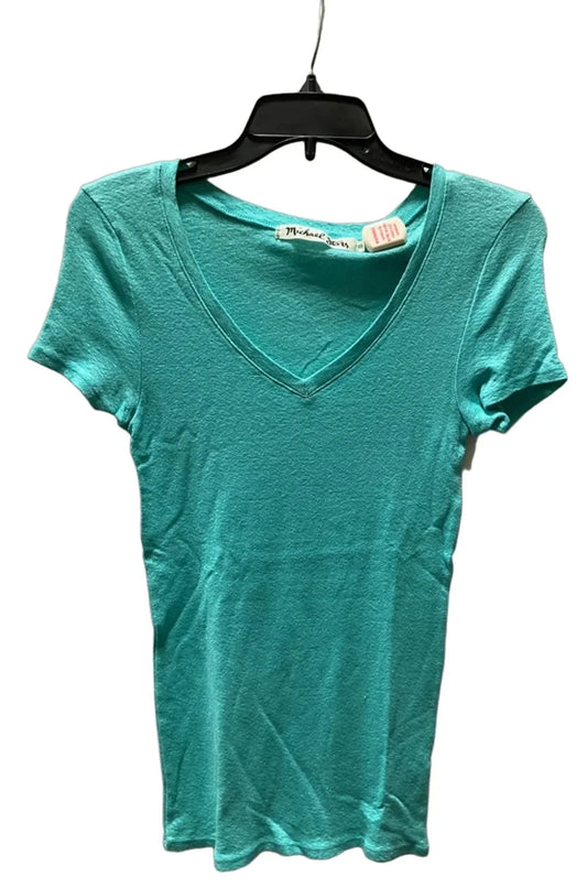 Top Short Sleeve Basic By Michael Stars In Aqua