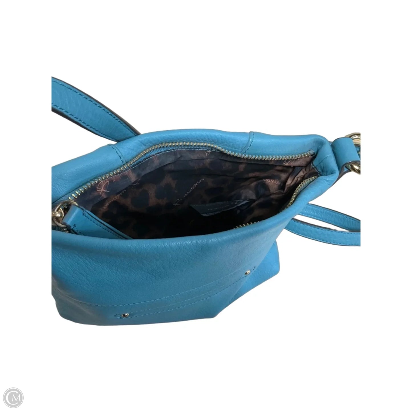 Handbag Leather By B. Makowsky, Size: Medium