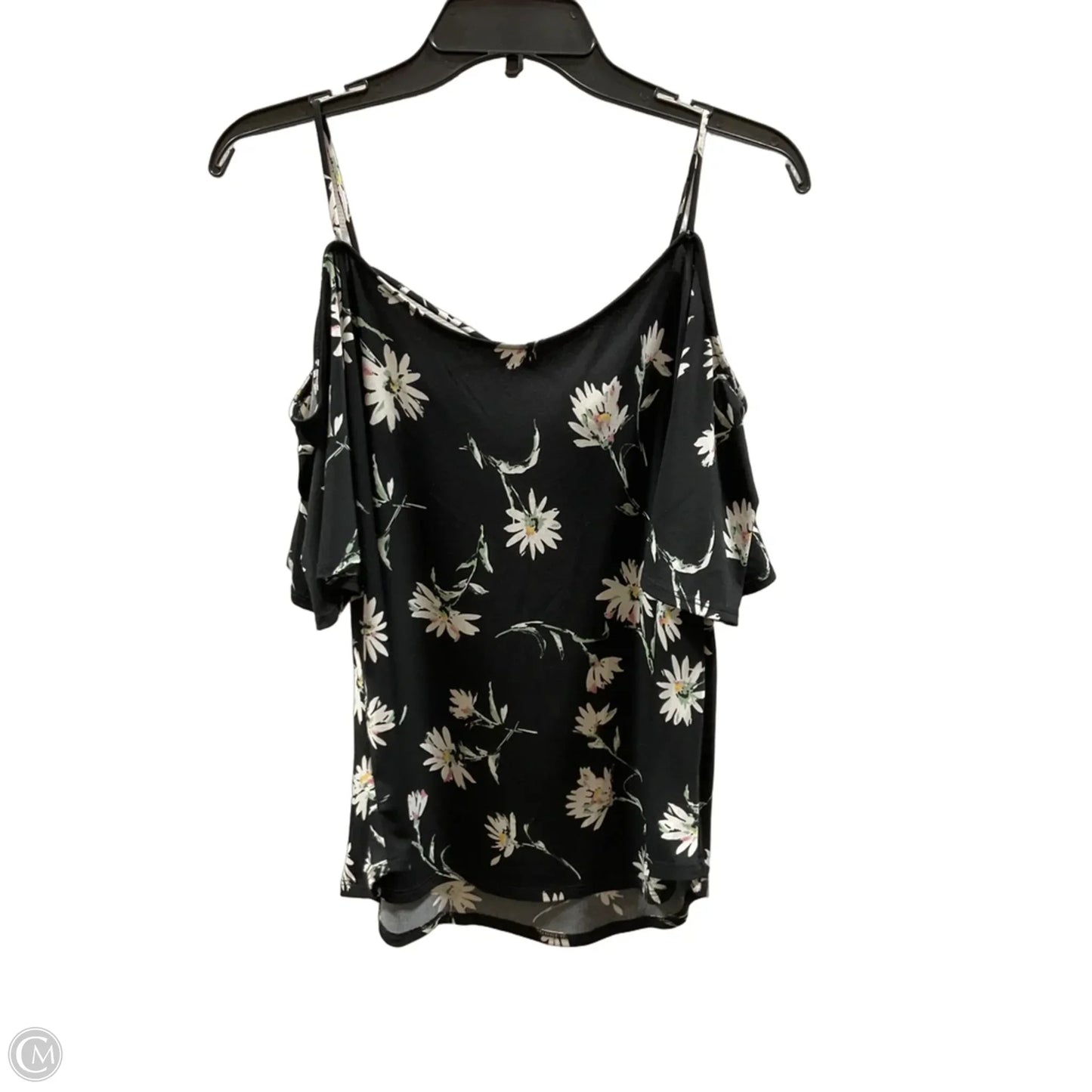 Top Short Sleeve Basic By Kaileigh In Floral Print, Size: L