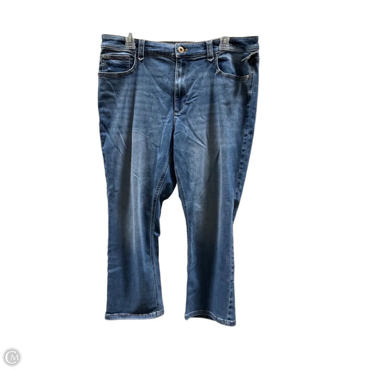Capris By J. Jill In Blue Denim, Size: 14