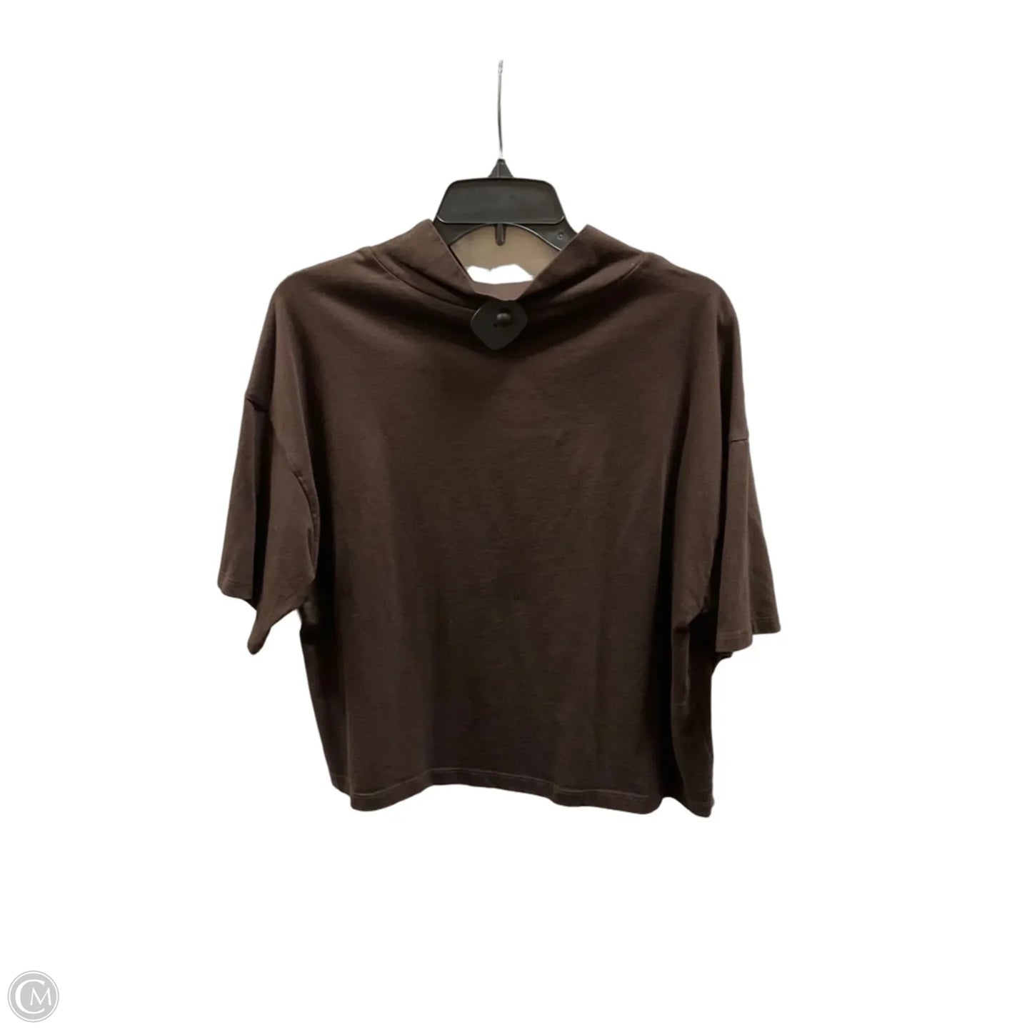 Top Short Sleeve Basic By Loft In Brown, Size: M