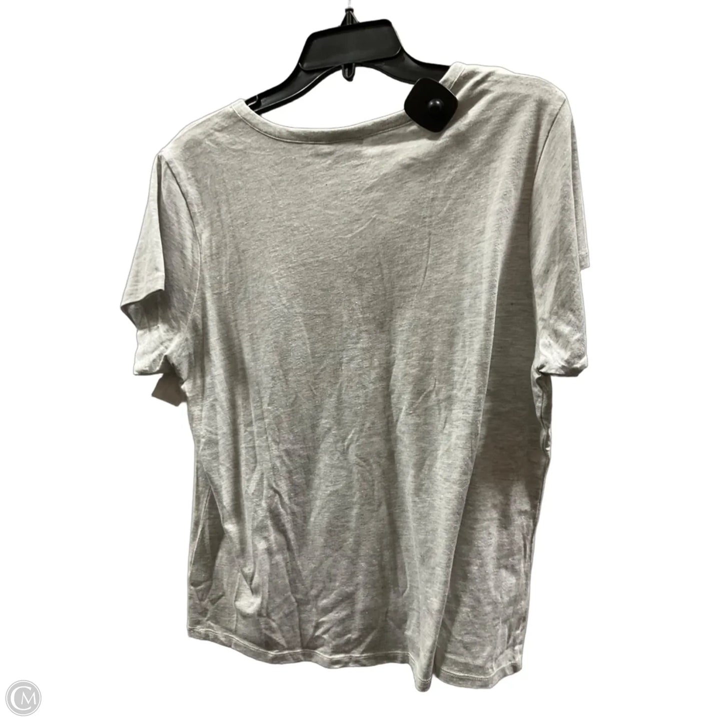 Top Short Sleeve Basic By Clothes Mentor In Grey, Size: Osfm