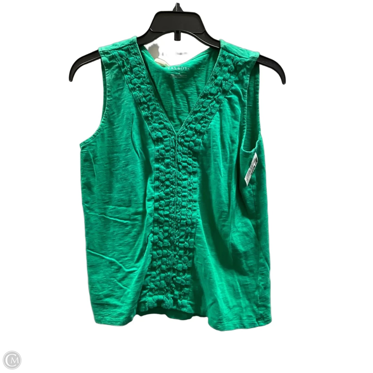 Top Sleeveless Basic By Talbots In Green, Size: S