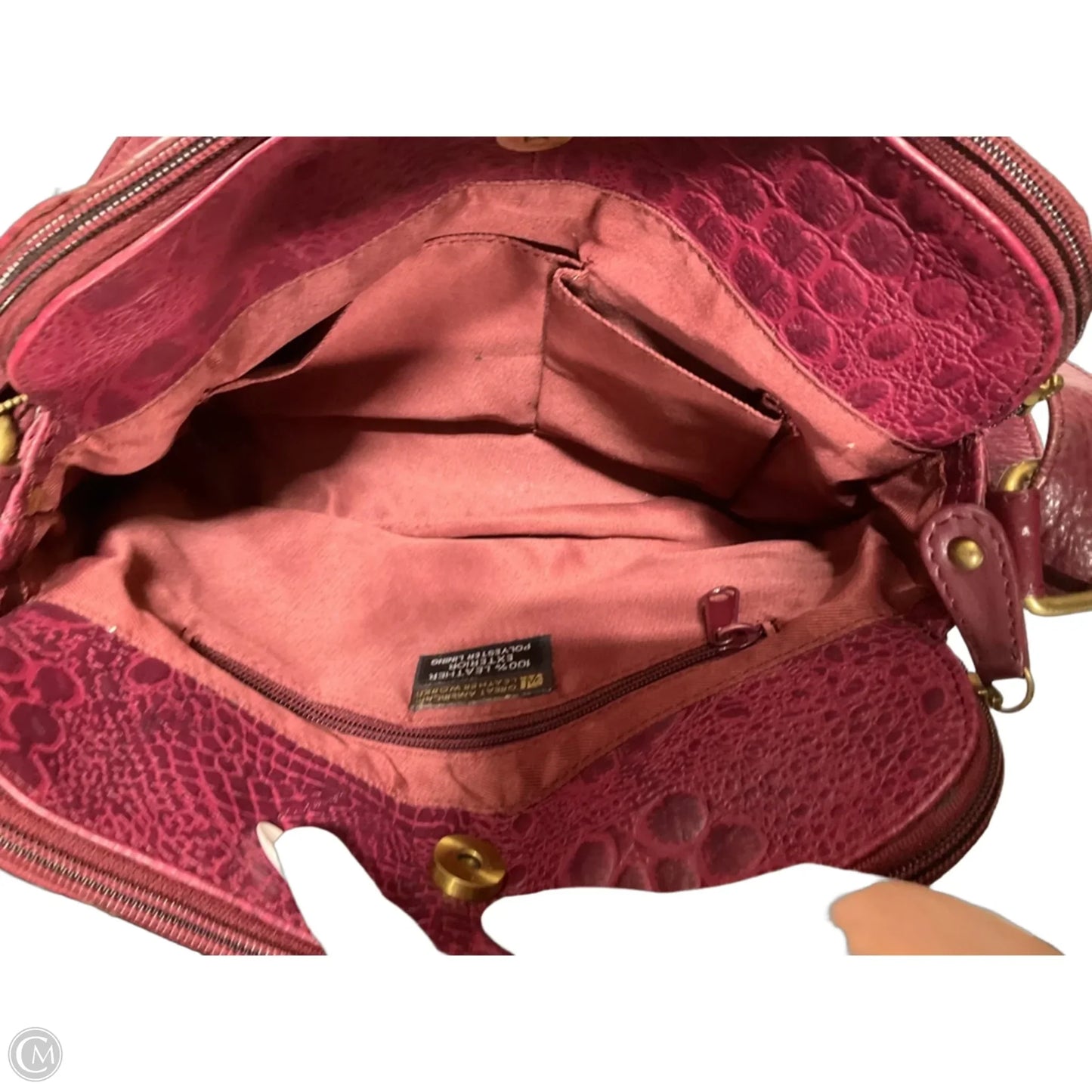 Handbag Leather By Clothes Mentor, Size: Medium