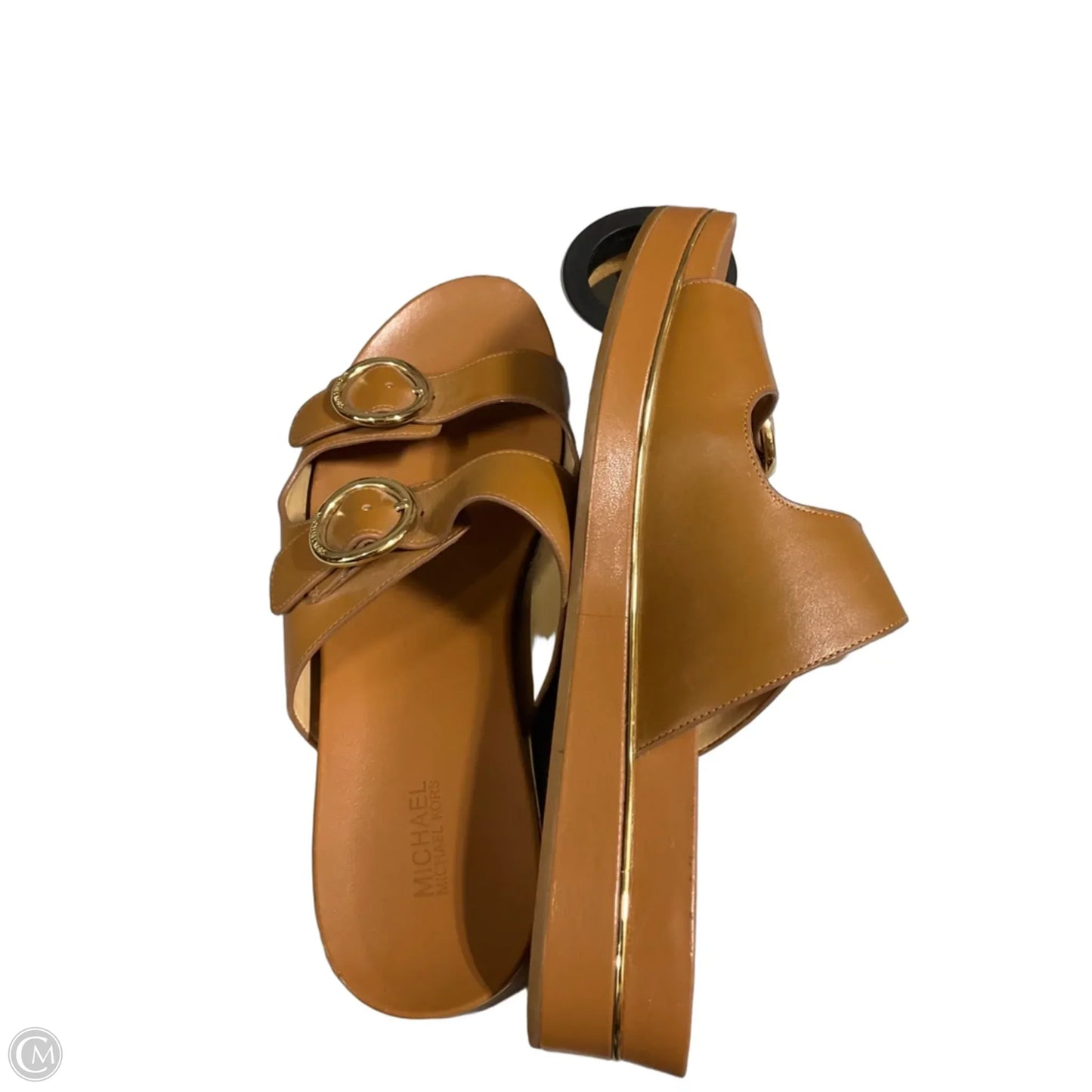 Sandals Designer By Michael By Michael Kors In Tan, Size: 8.5