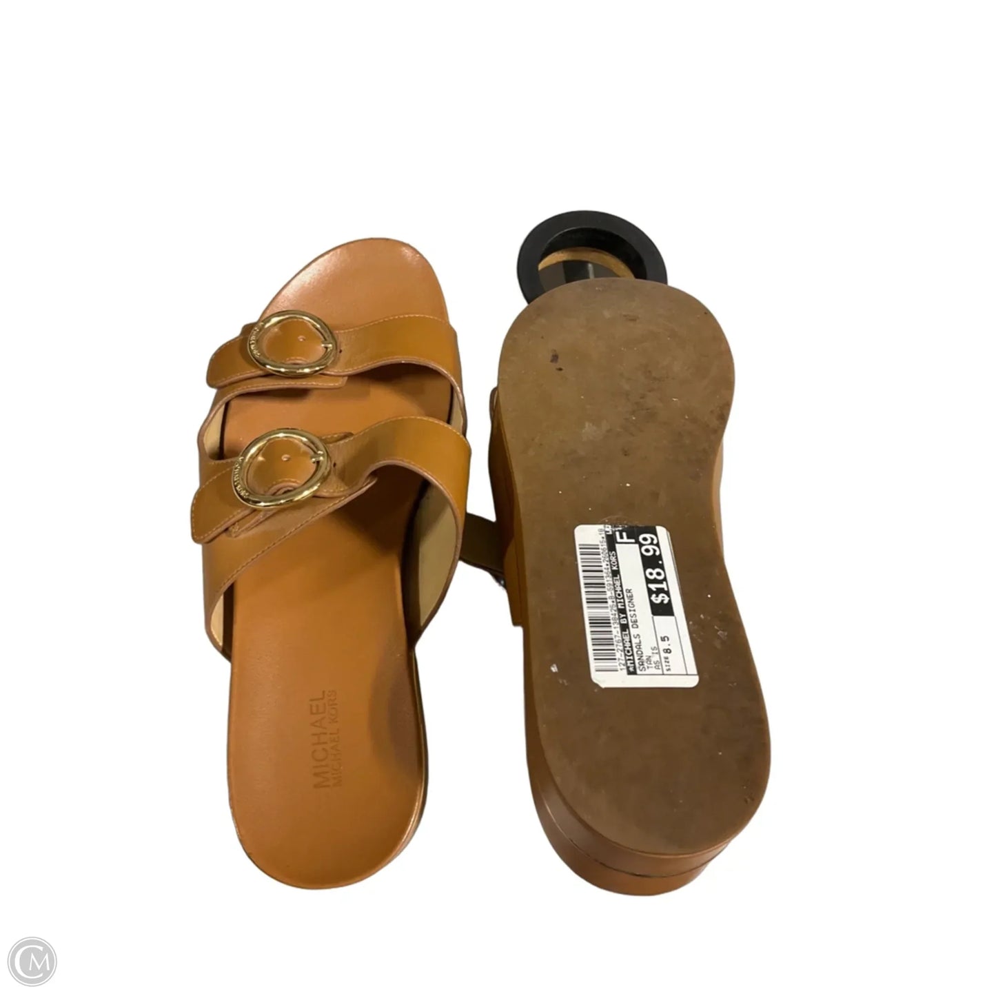 Sandals Designer By Michael By Michael Kors In Tan, Size: 8.5
