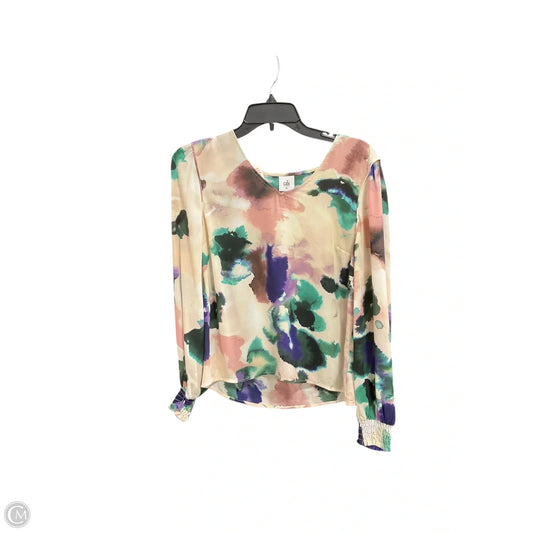 Top Long Sleeve By Cabi In Pink & Purple, Size: Xs
