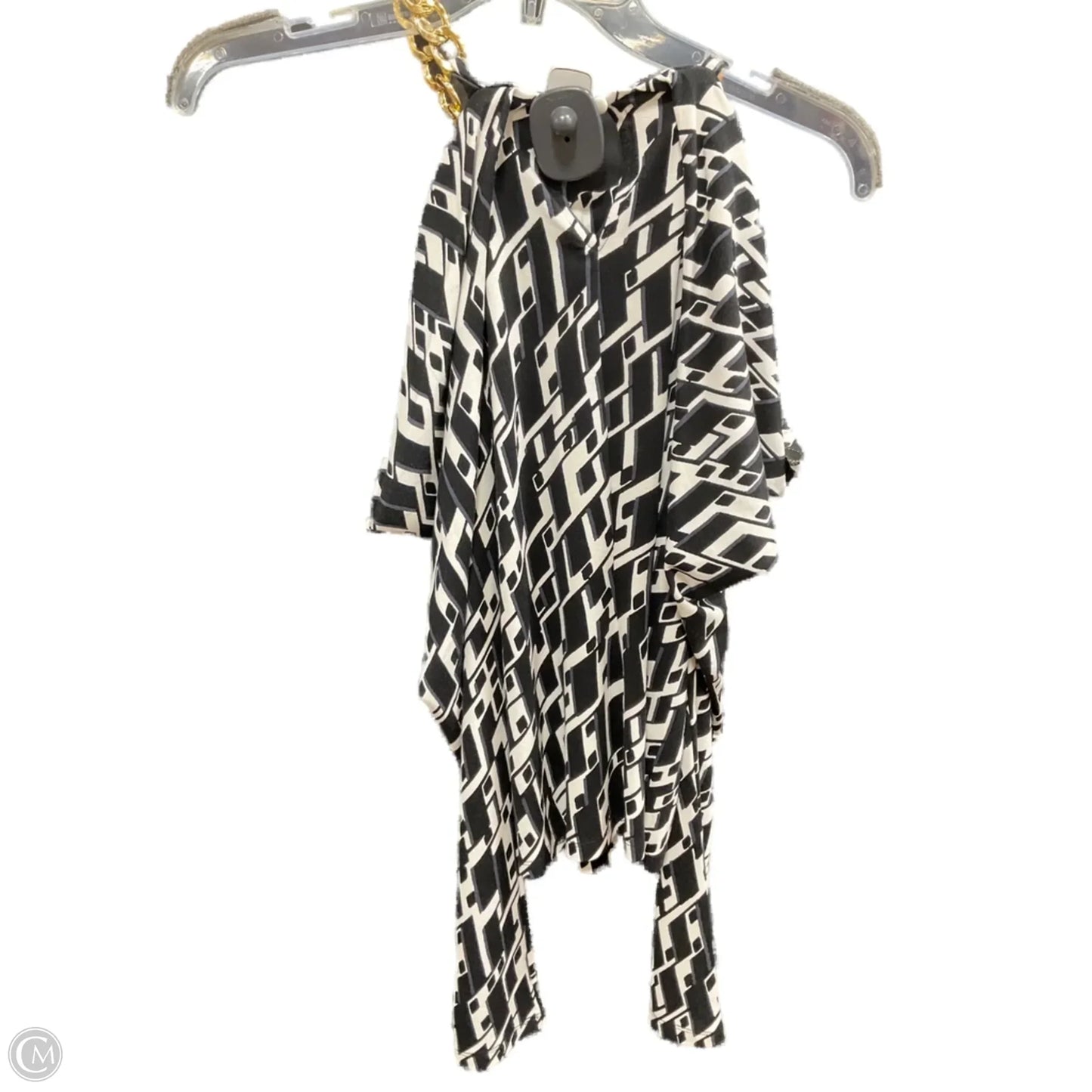 Top Long Sleeve By Inc In Black & White, Size: Xs