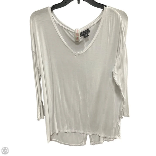 Top 3/4 Sleeve Basic By Metaphor In White, Size: M