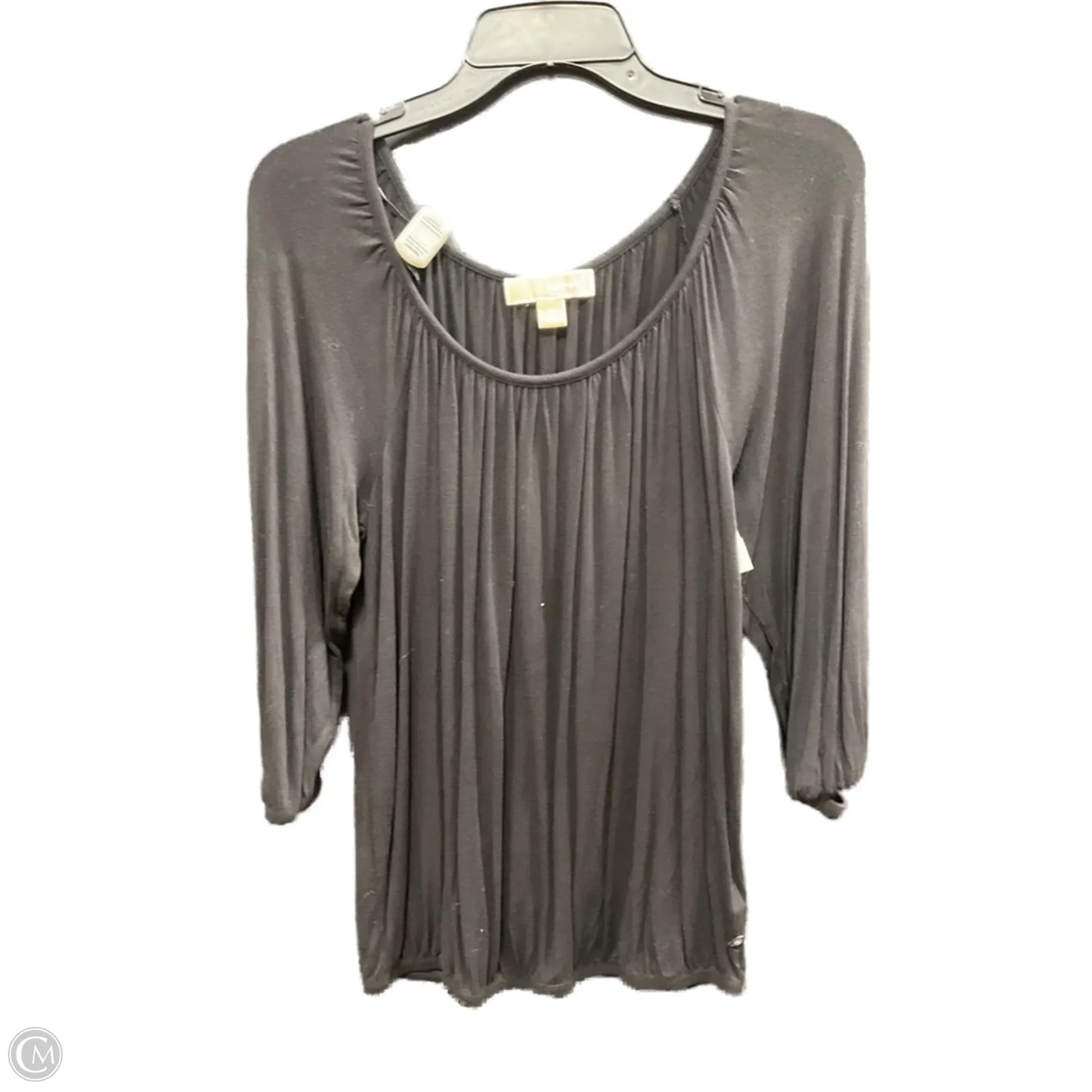 Top 3/4 Sleeve Basic By Michael By Michael Kors In Black, Size: Xs