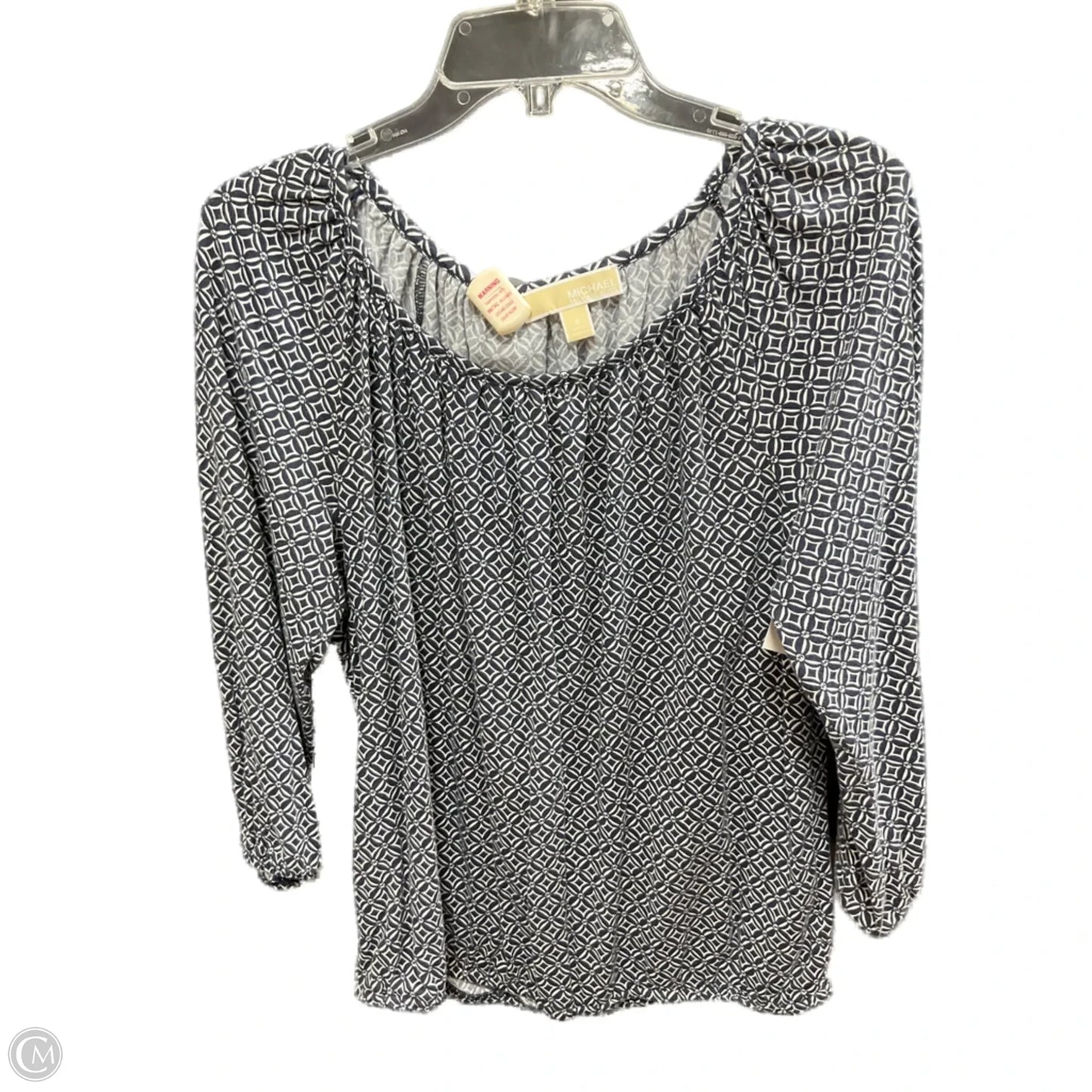 Top 3/4 Sleeve Basic By Michael By Michael Kors In Navy, Size: S