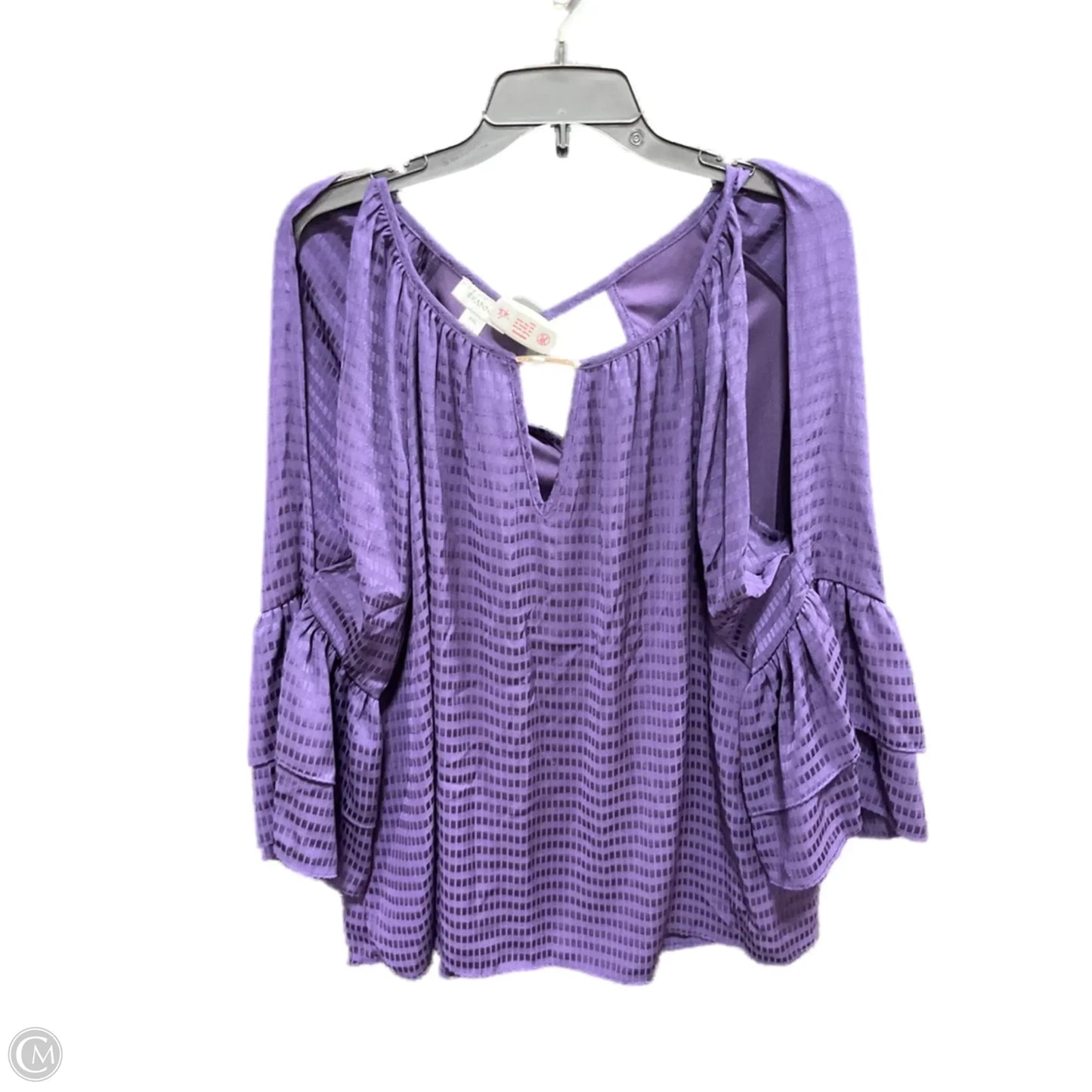 Top Long Sleeve By Clothes Mentor In Purple, Size: Xxl