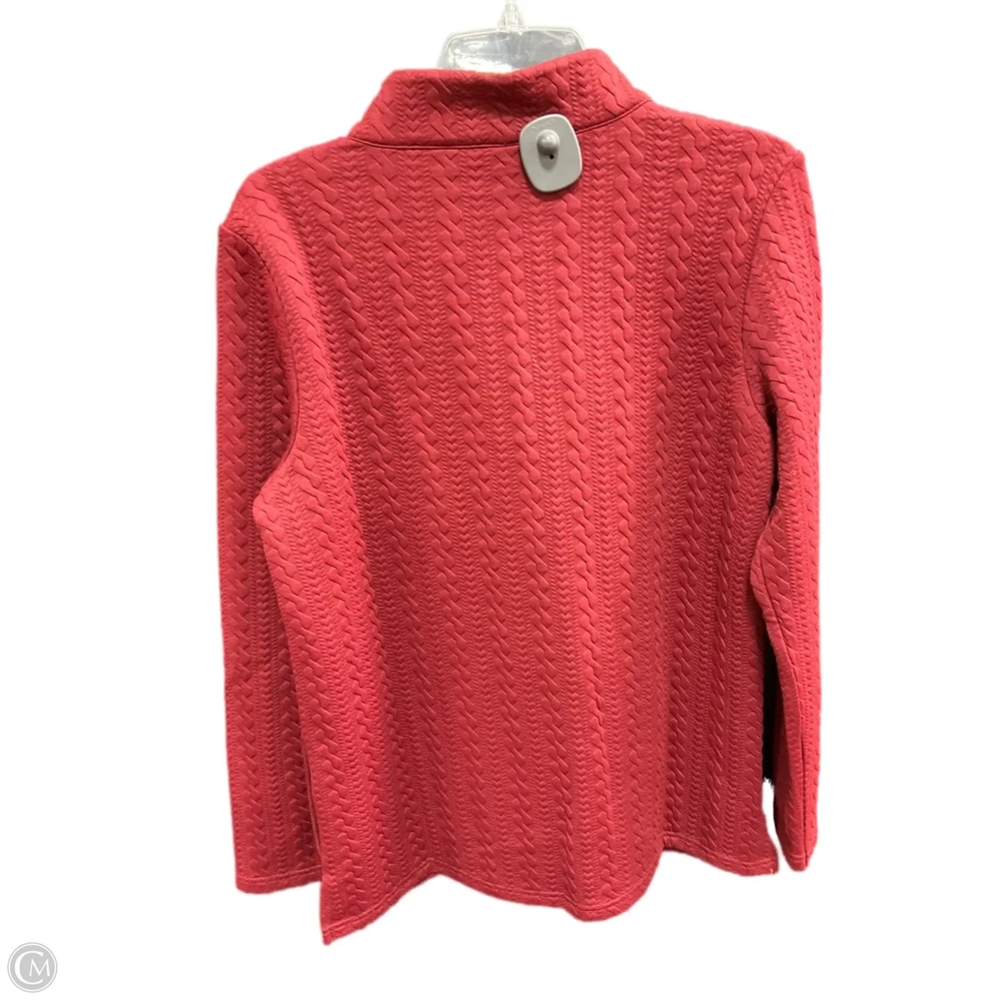 Top Long Sleeve By Appleseeds In Red, Size: S