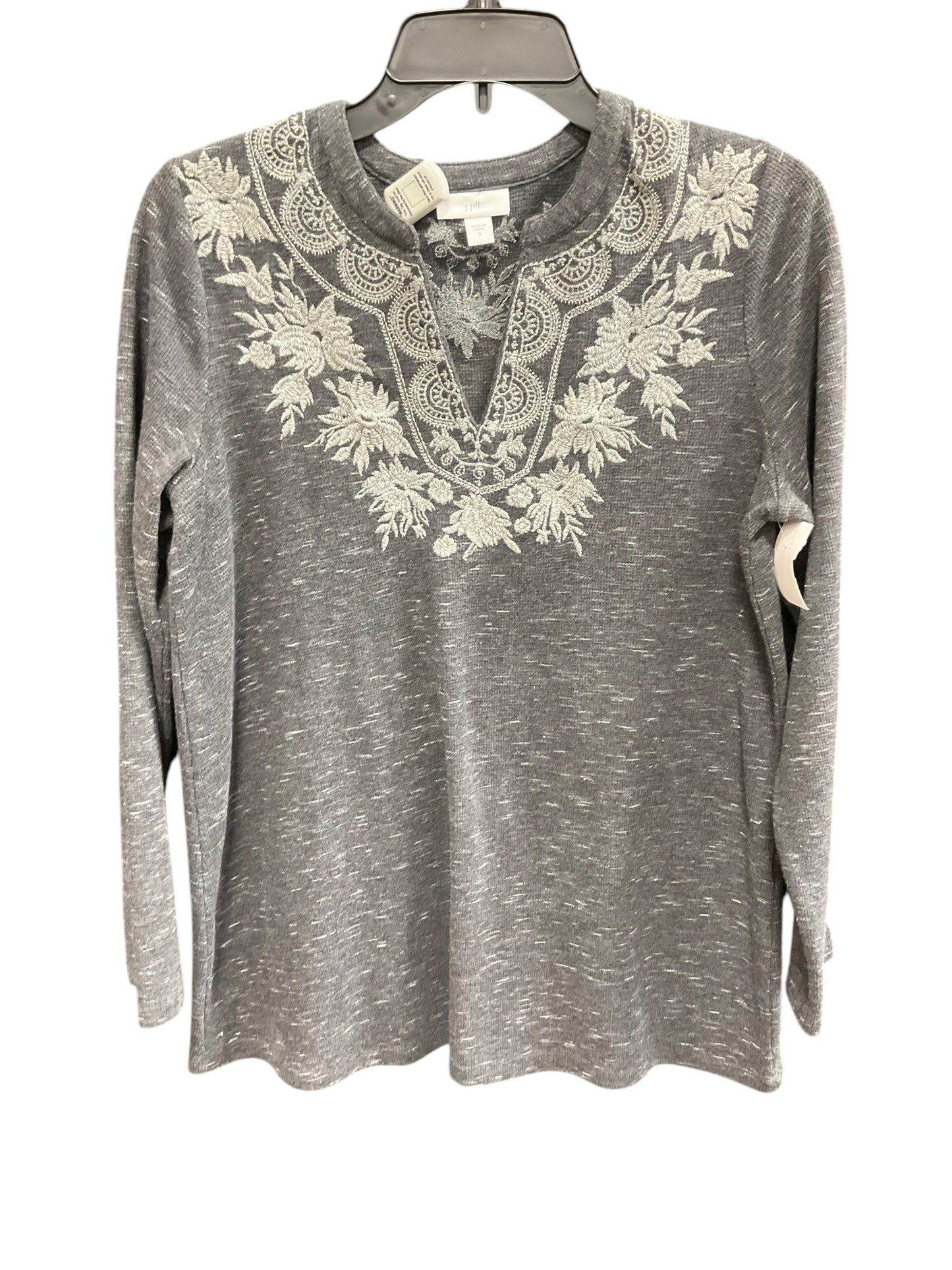 Top Long Sleeve By J. Jill In Grey, Size: Small