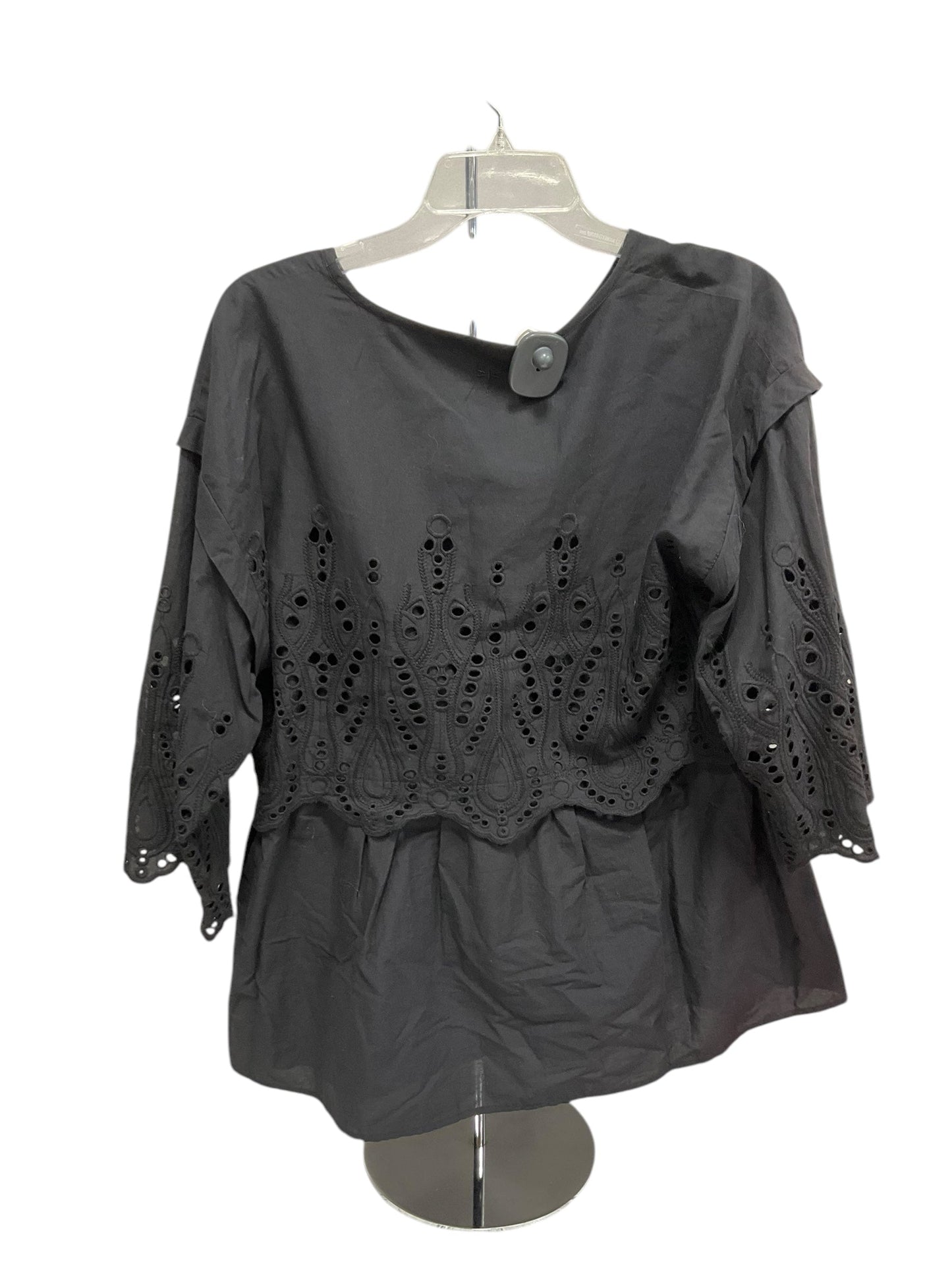 Top Long Sleeve By Tyler Boe In Black, Size: M
