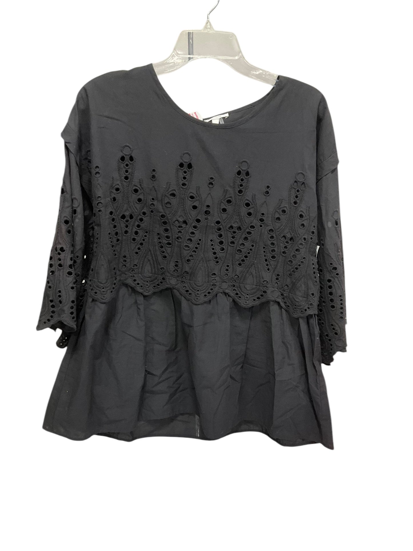 Top Long Sleeve By Tyler Boe In Black, Size: M