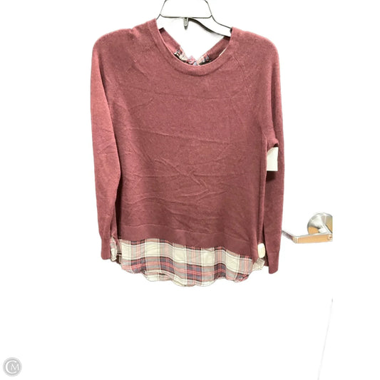 Sweater By Loft In Maroon, Size: M