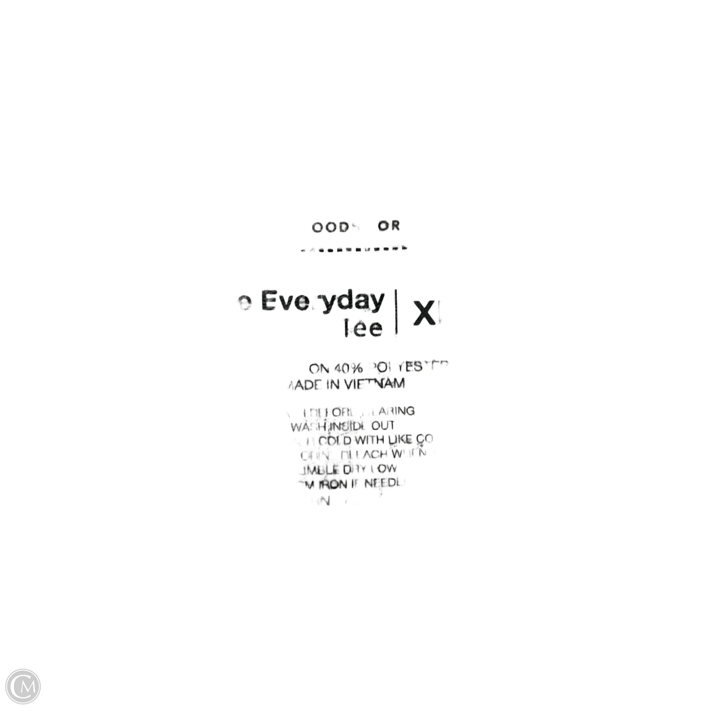 Top Short Sleeve Basic By Sonoma In Black & White, Size: Xlarge