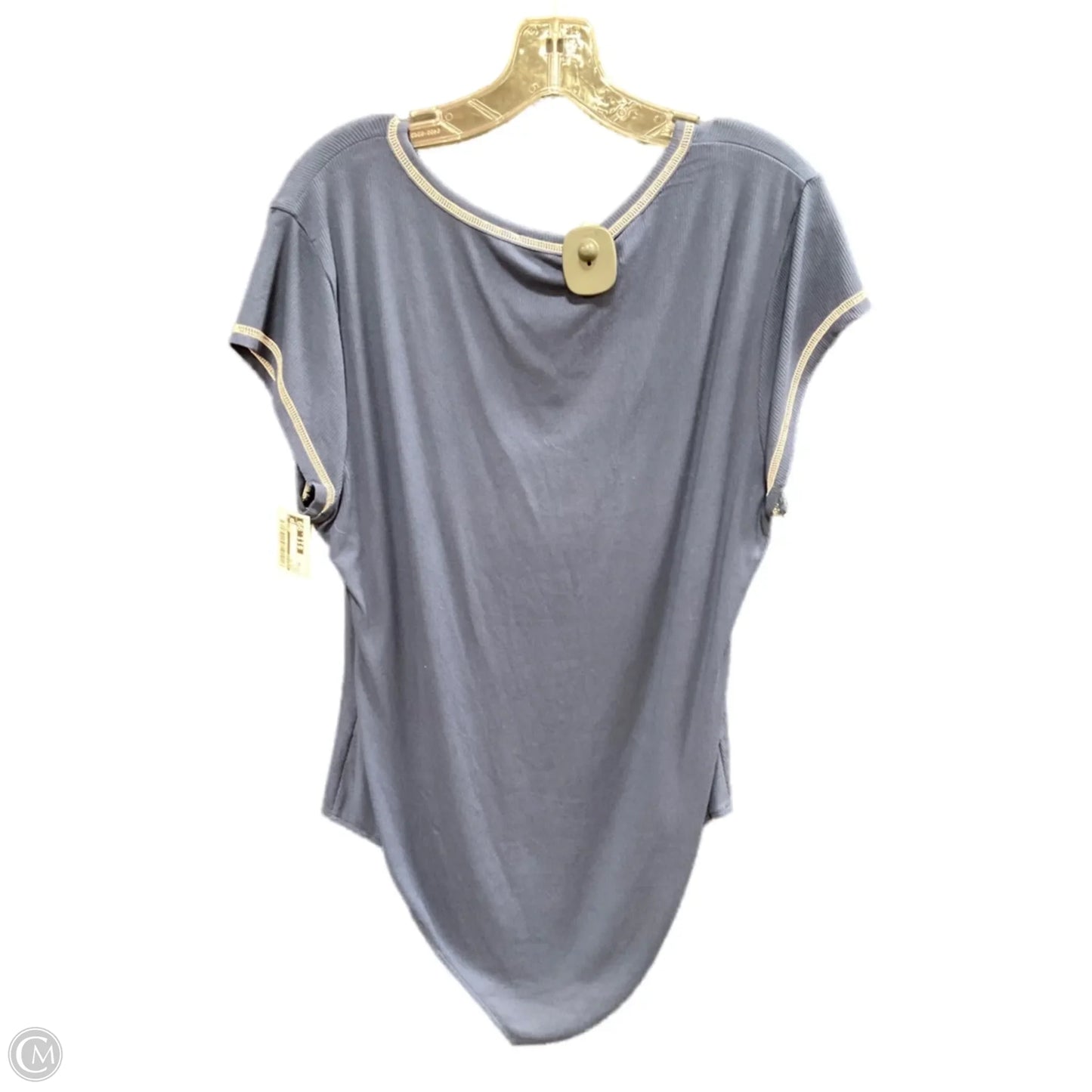Top Short Sleeve By Kaleigh In Blue, Size: 2x