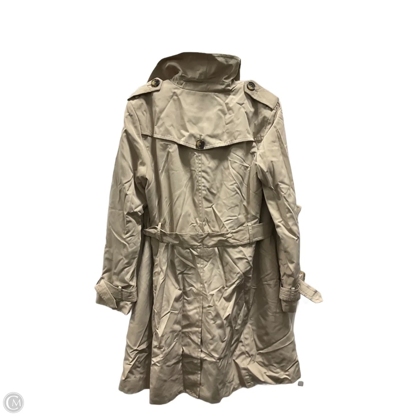Coat Trench Coat By London Fog In Tan, Size: M