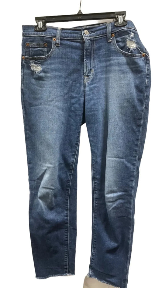 Jeans Straight By Gap In Blue, Size: 4