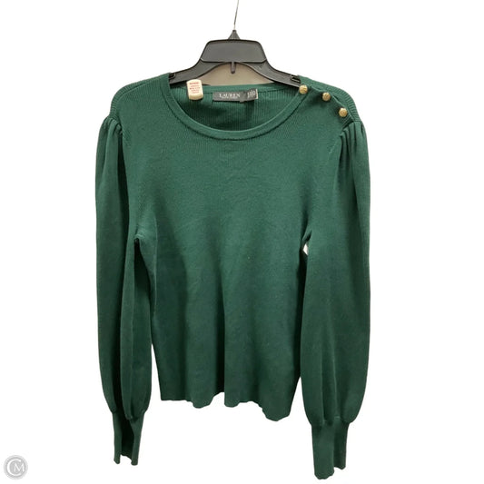 Top Long Sleeve By Lauren By Ralph Lauren In Green, Size: Xl