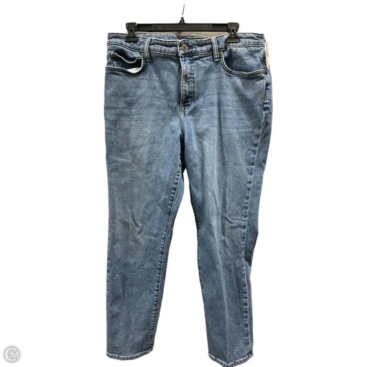 Jeans Straight By Lauren By Ralph Lauren In Blue, Size: 14