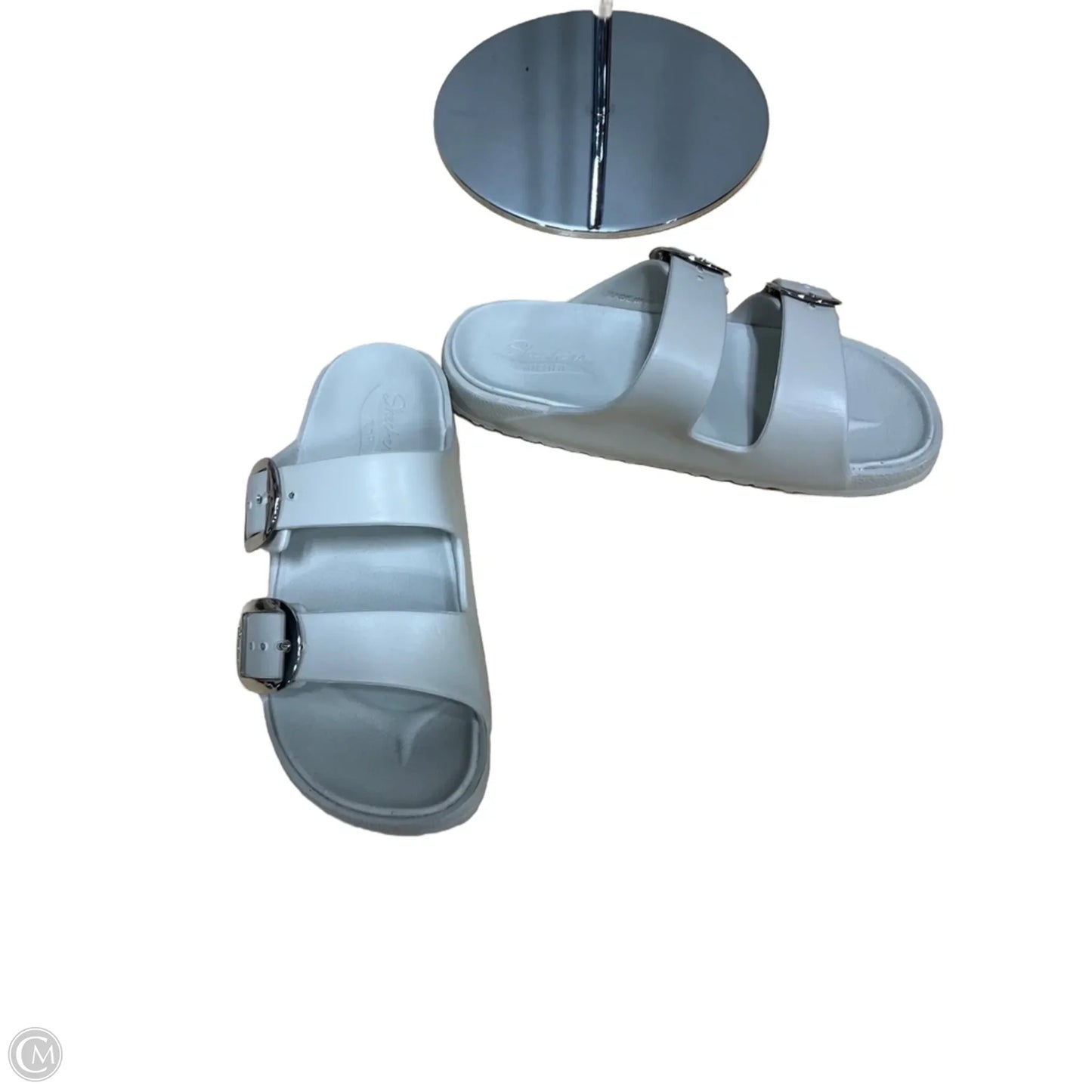 Sandals Flats By Skechers In Grey, Size: 7