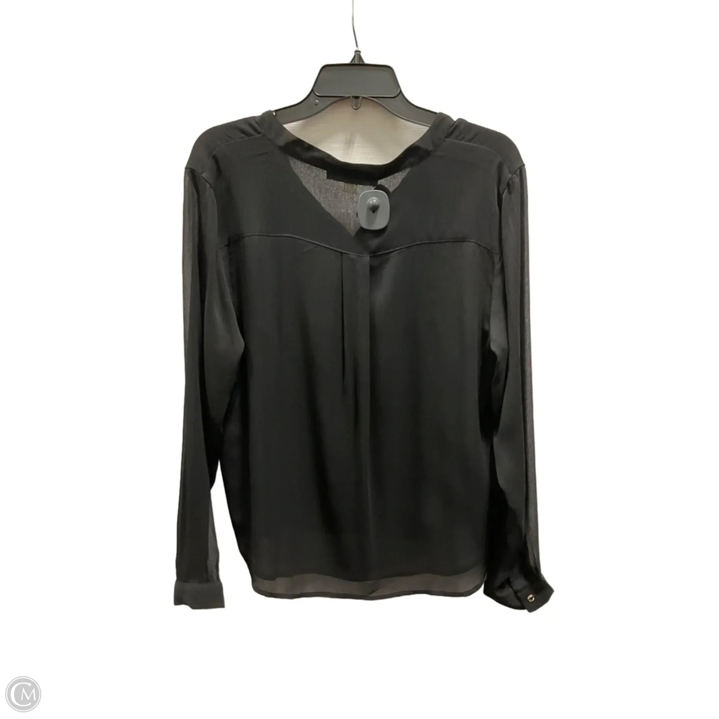 Top Long Sleeve By Tommy Hilfiger In Black, Size: L