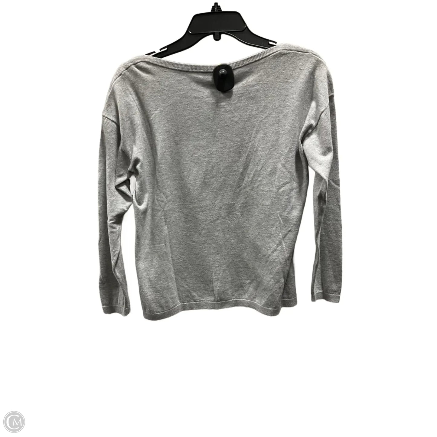 Top Long Sleeve By Talbots In Grey, Size: Mp