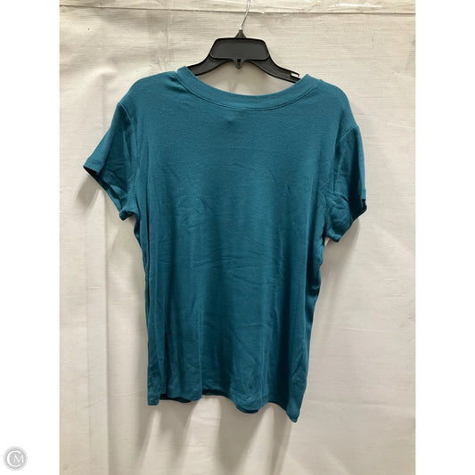 Top Short Sleeve Basic By A New Day In Blue, Size: Xl