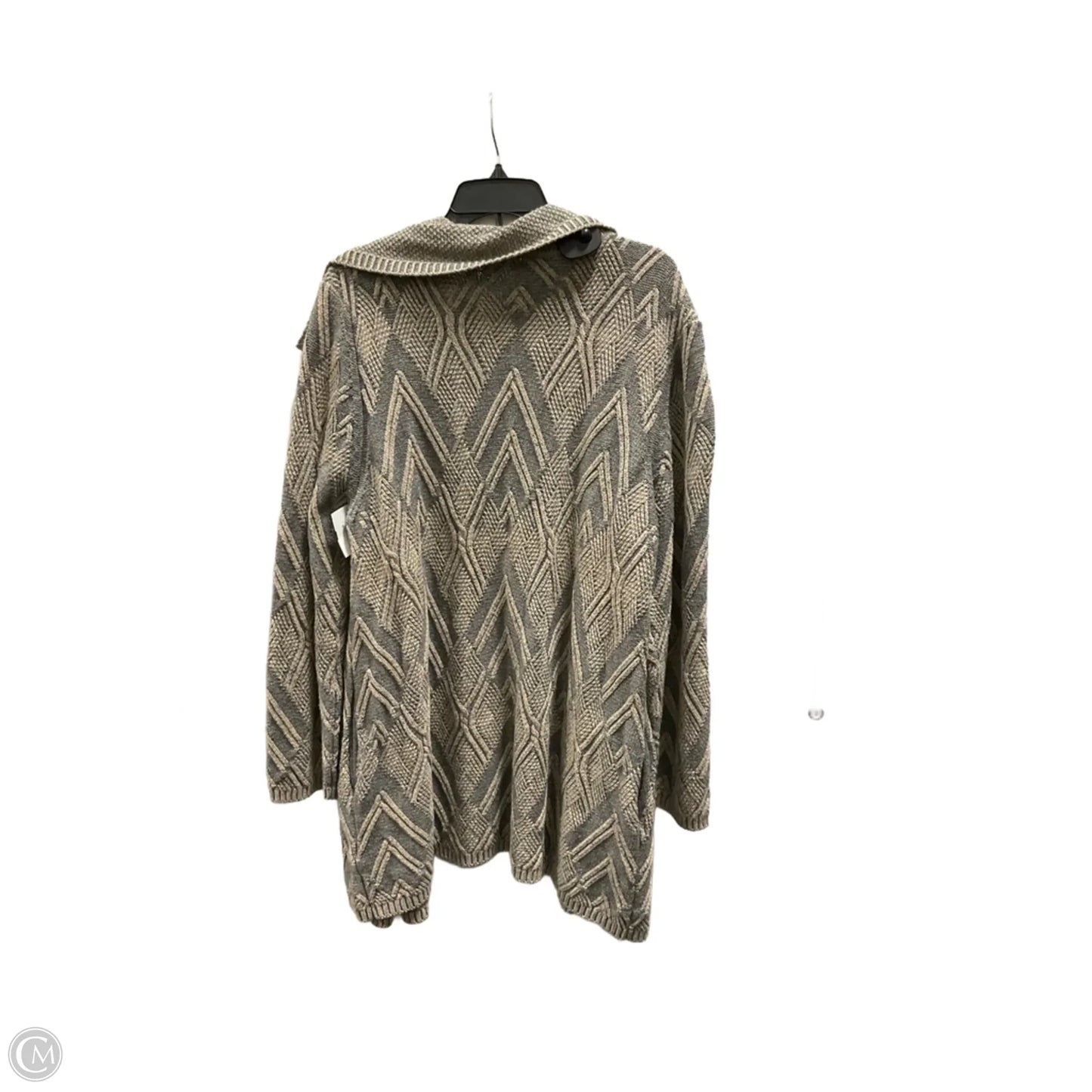 Sweater Cardigan By Soft Surroundings In Grey, Size: 2x