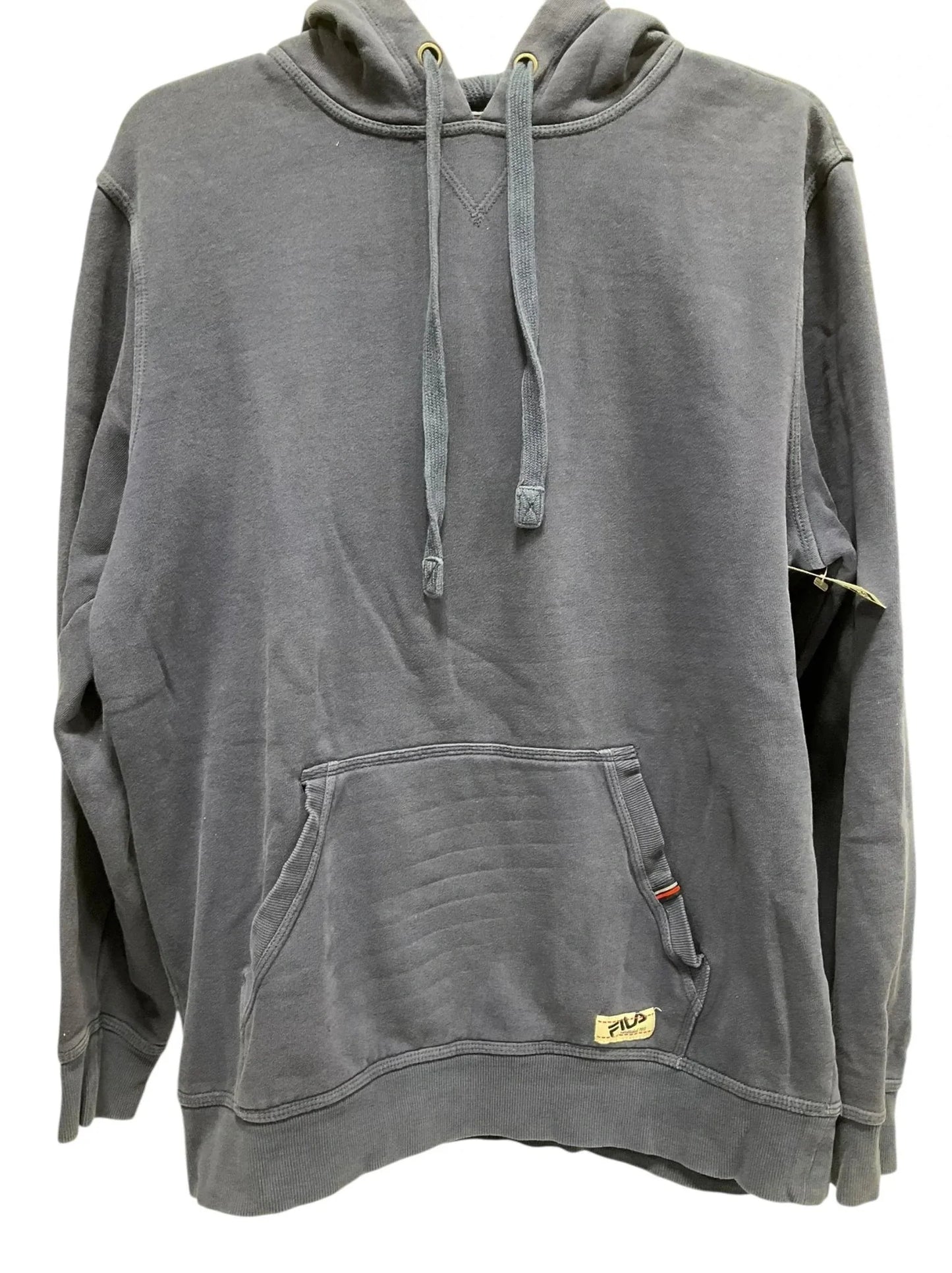 Sweatshirt Hoodie By Fila In Navy, Size: M