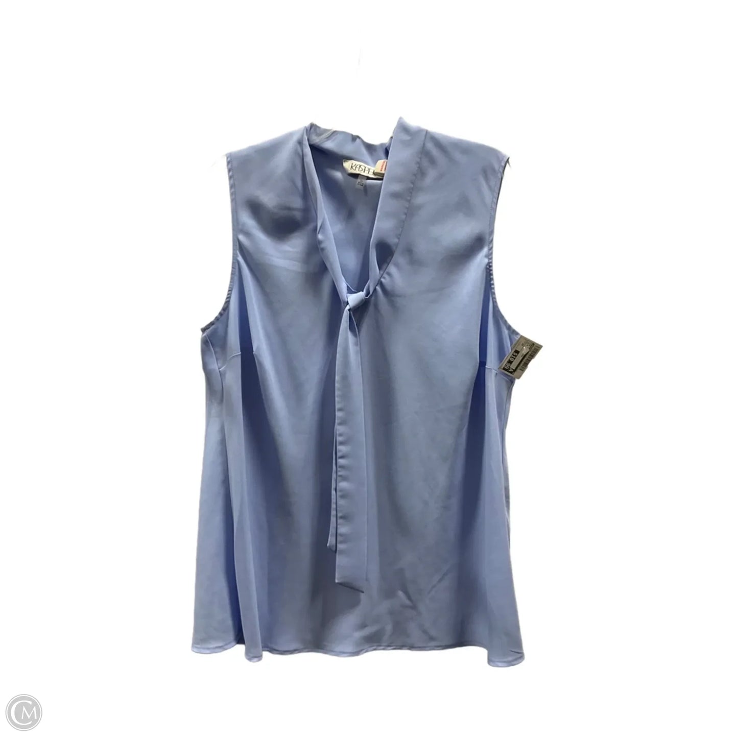 Top Sleeveless By Kasper In Blue, Size: 2x