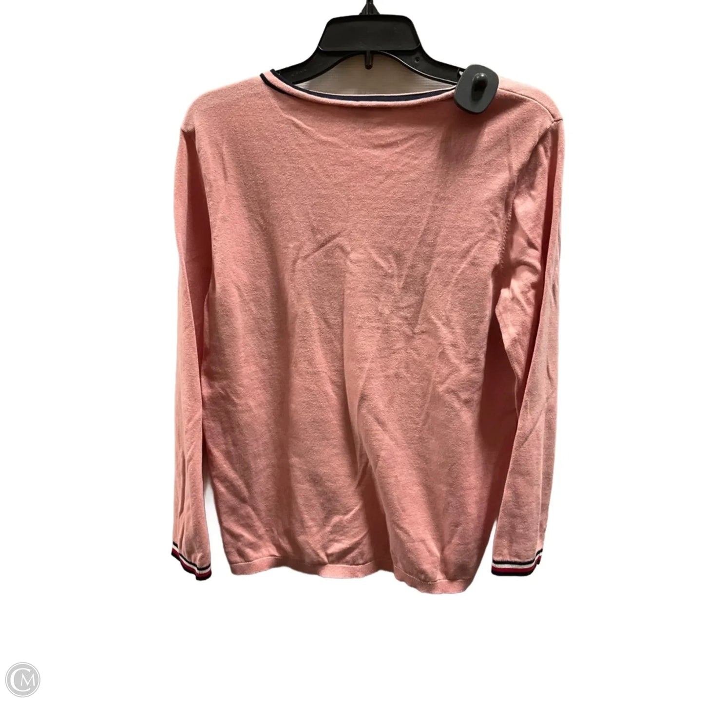 Top Long Sleeve By Tommy Hilfiger In Pink, Size: Xl