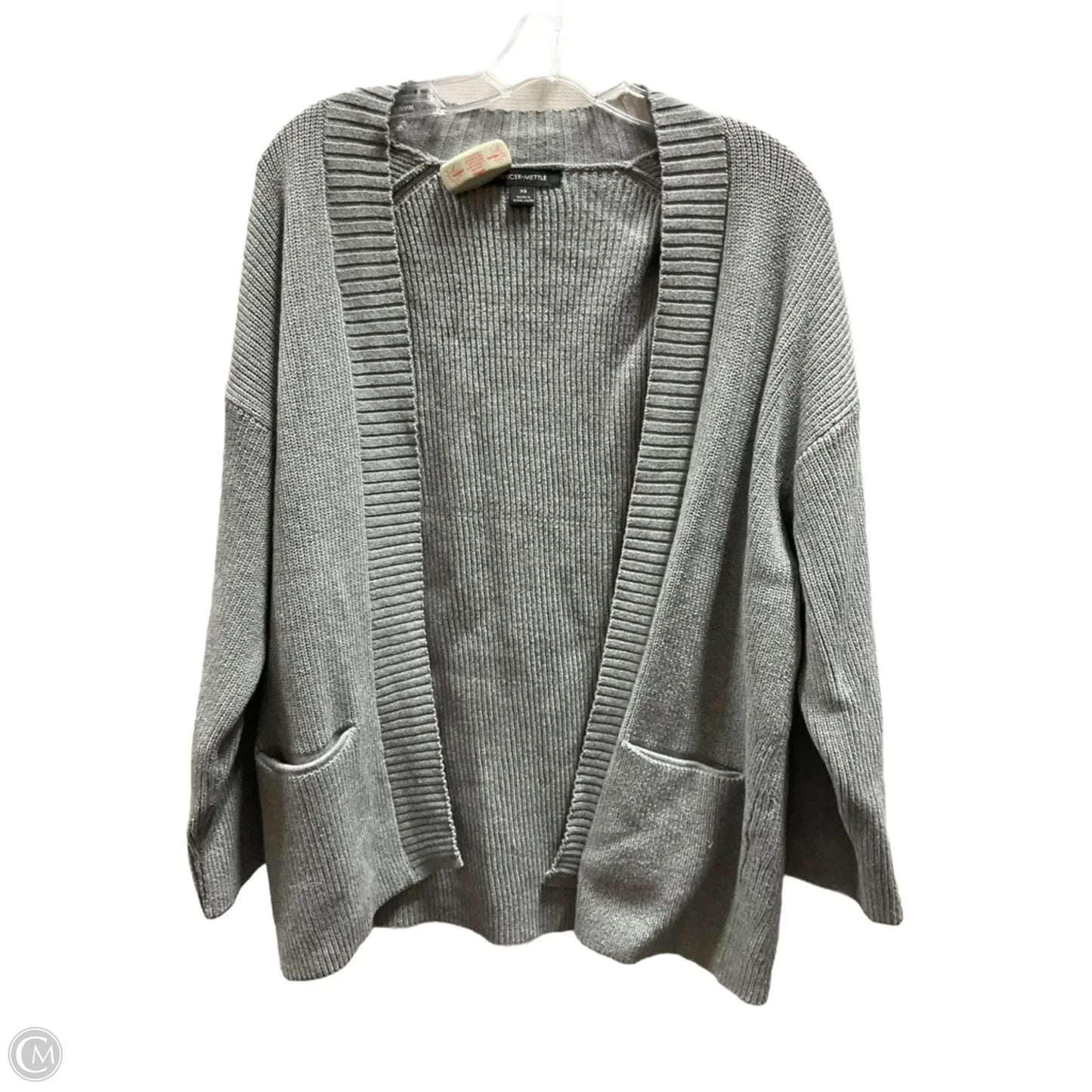Sweater Cardigan By Cmb In Grey, Size: Xs