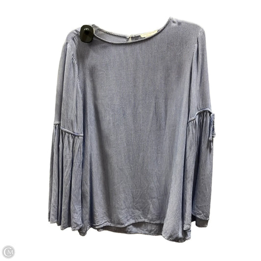 Top Long Sleeve By Beachlunchlounge In Blue, Size: M